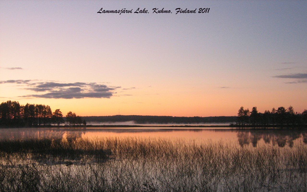 Fonds d'cran Nature Lacs - Etangs Lammasjrvi Lake, Kuhmo, Finland