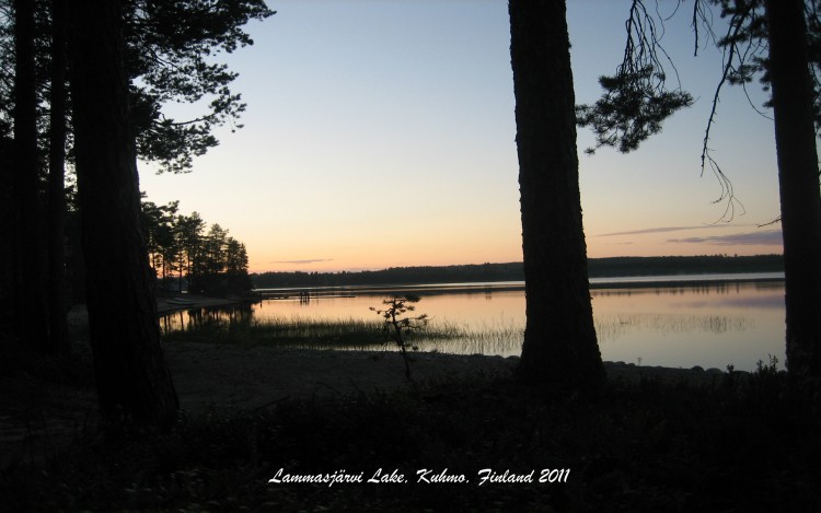 Fonds d'cran Nature Lacs - Etangs Lammasjrvi Lake, Kuhmo, Finland