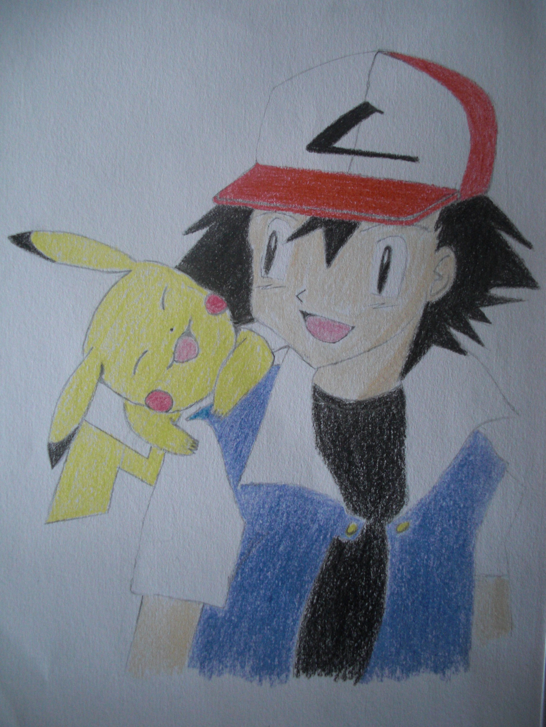 Wallpapers Art - Pencil Manga - Pokmon Sasha et Pika