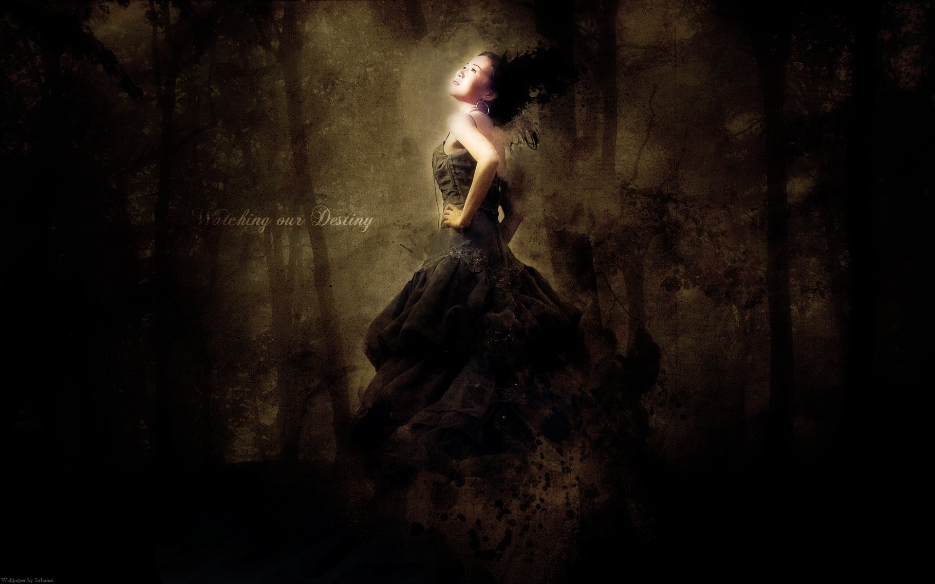 Wallpapers Digital Art Women - Femininity Watching our Destiny