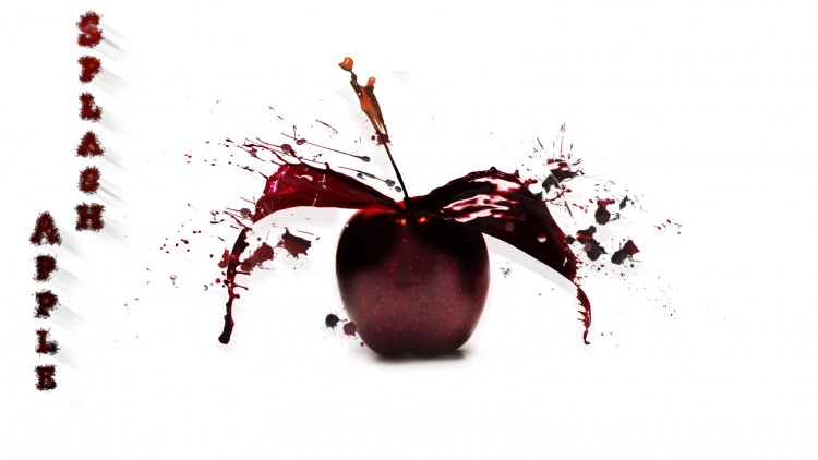 Fonds d'cran Art - Numrique Photomanipulation Splash apple