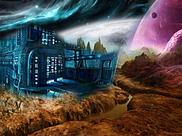 Wallpapers Fantasy and Science Fiction Futuristic Landscapes Paysage Espace 2