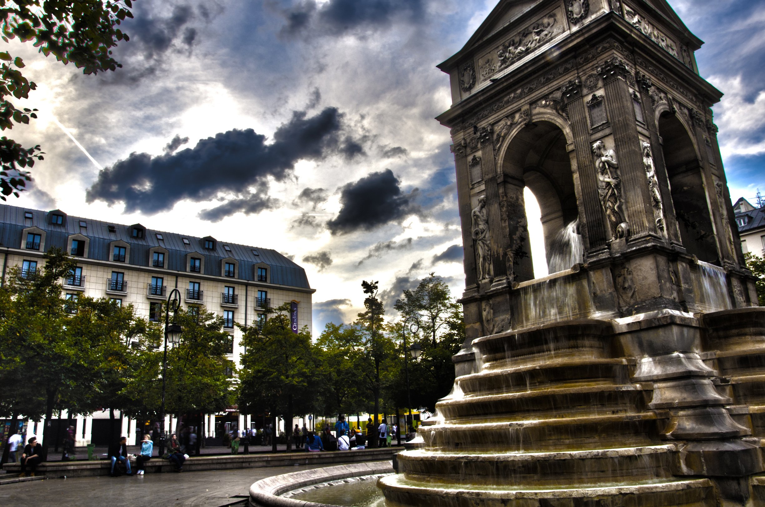 Wallpapers Trips : Europ France > Ile-de-France Fontaine  paris (HDR)