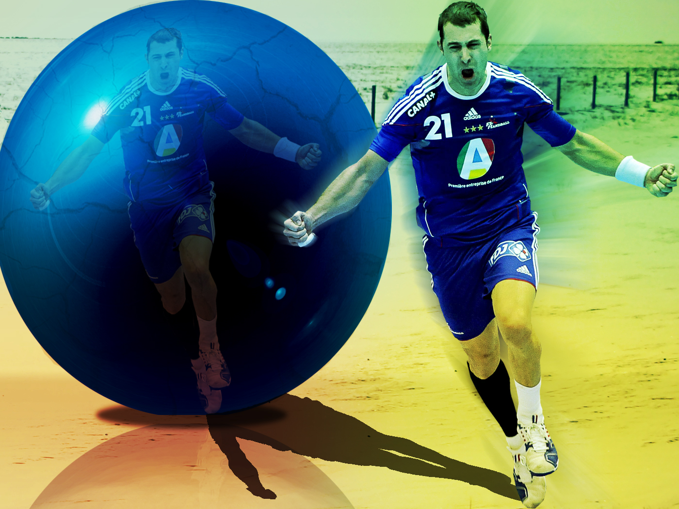 Fonds d'cran Sports - Loisirs Handball Michal GUIGOU