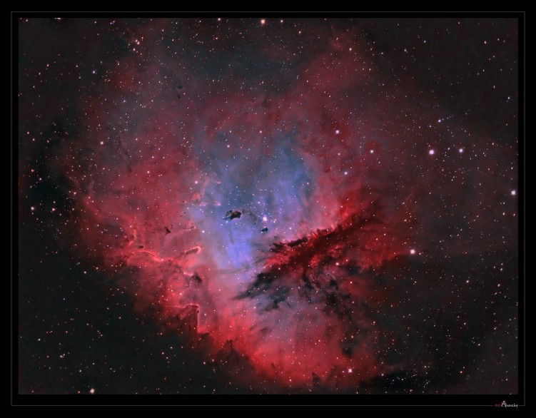 Fonds d'cran Espace Etoiles - Nbuleuses NGC 281 ou la nbuleuse Pacman