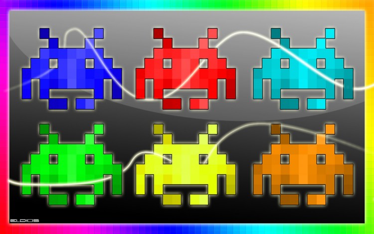 Fonds d'cran Jeux Vido Space Invaders Space Colors