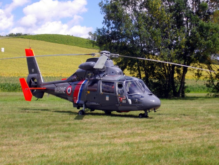 Fonds d'cran Avions Helicoptres dauphin de la marine