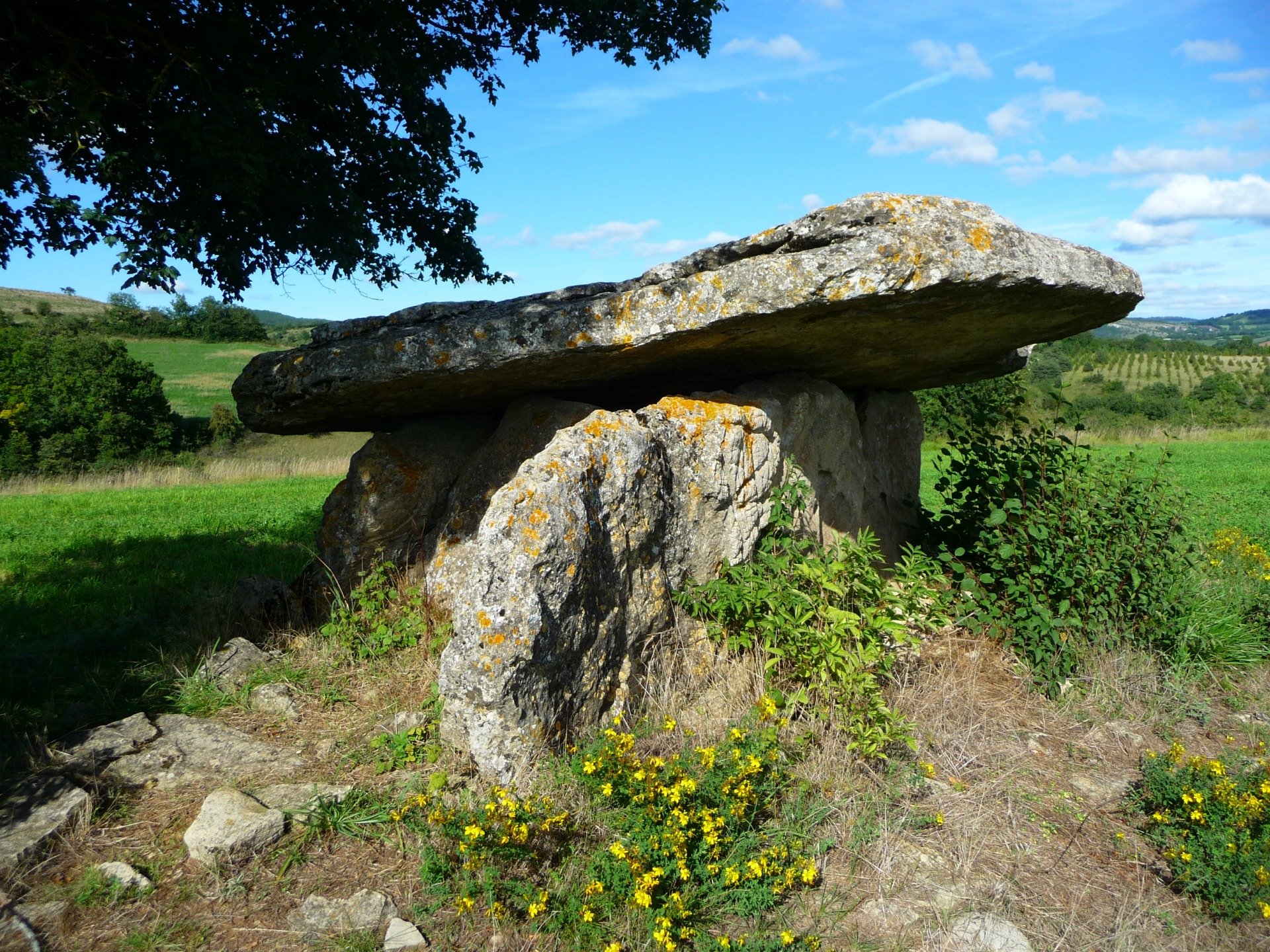 Fonds d'cran Constructions et architecture Constructions diverses Dolmen de Buzeins dans l'Aveyron