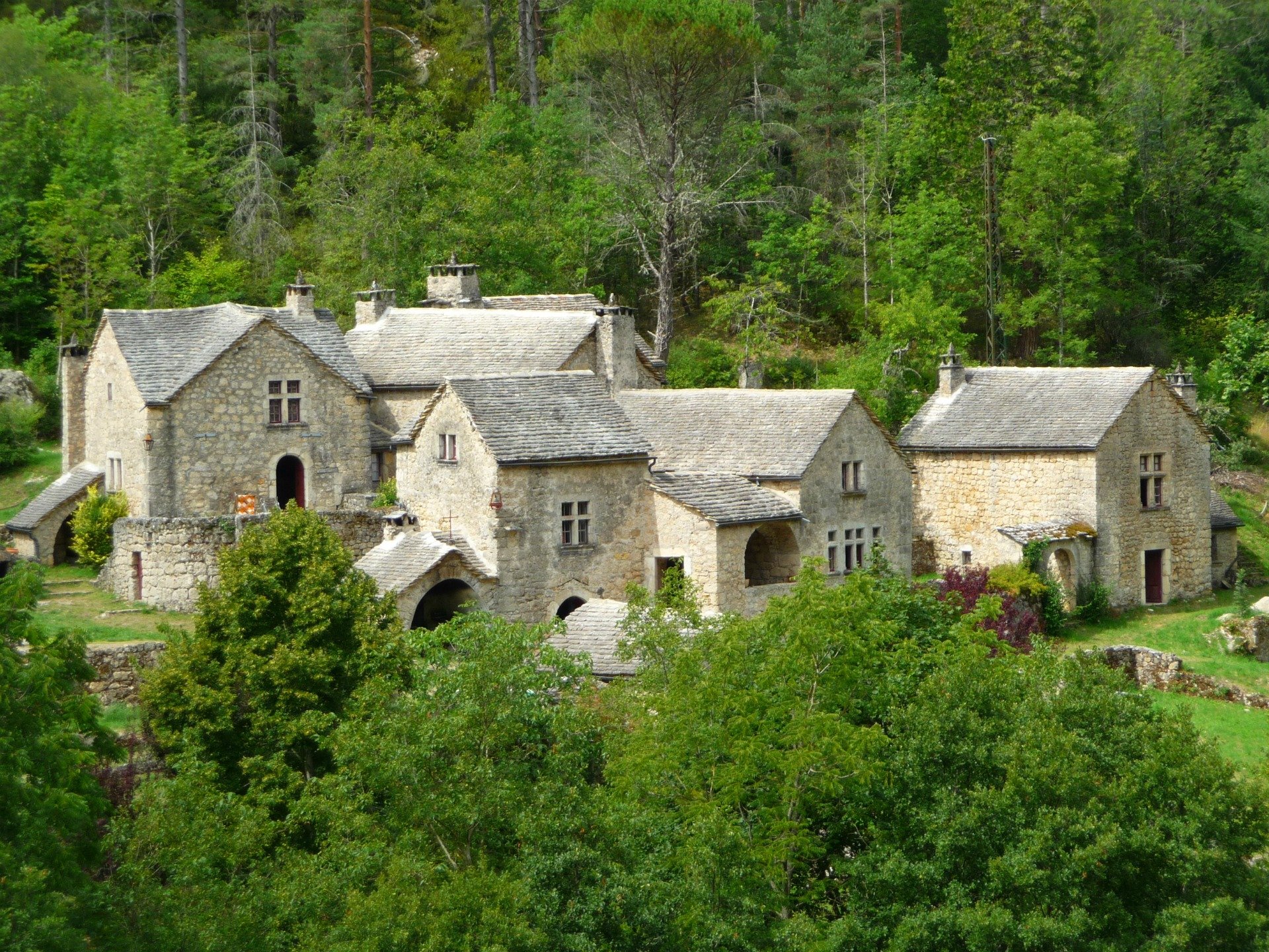 Wallpapers Constructions and architecture Houses Maisons des Gorges du Tarn