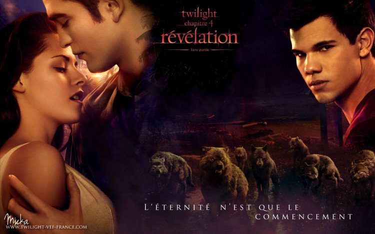 Fonds d'cran Cinma Twilight Chapitre 4 : Rvlation Fond d'cran Breaking Dawn (teaser posters)