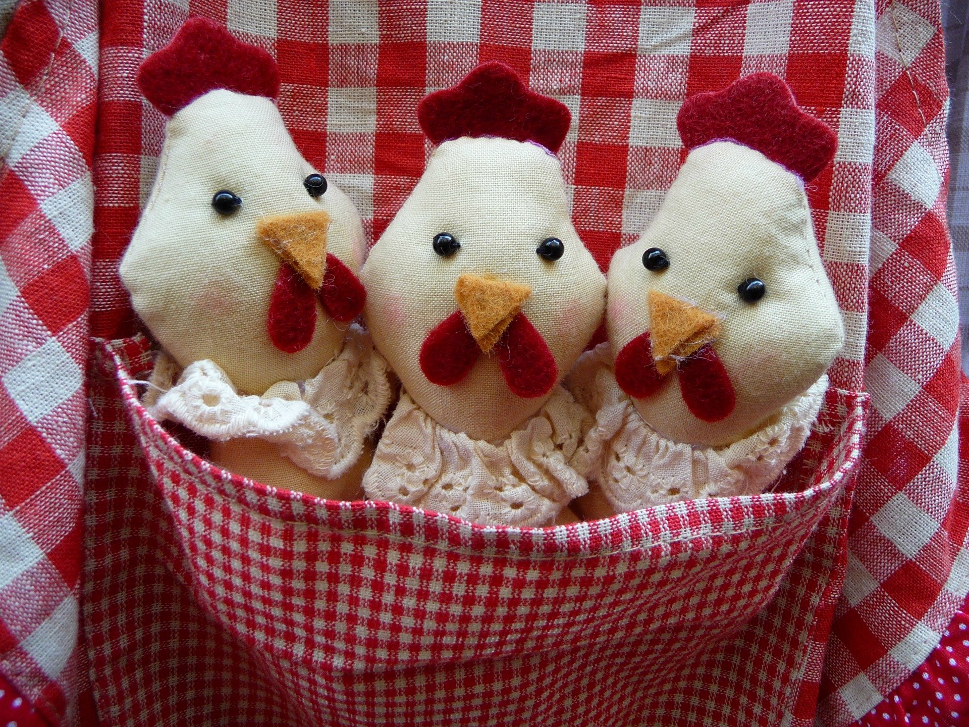 Fonds d'cran Objets Peluches Poules peluches