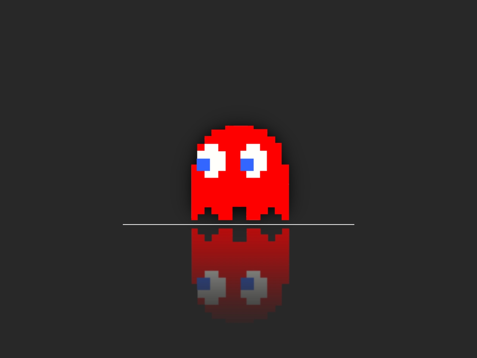 Wallpapers Video Games Pac-man red ghost  