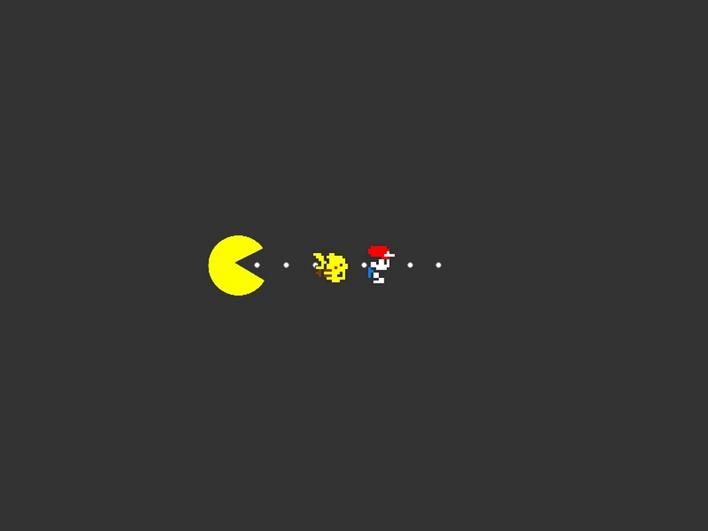 Wallpapers Video Games Pac-man pac-man eat pokemon