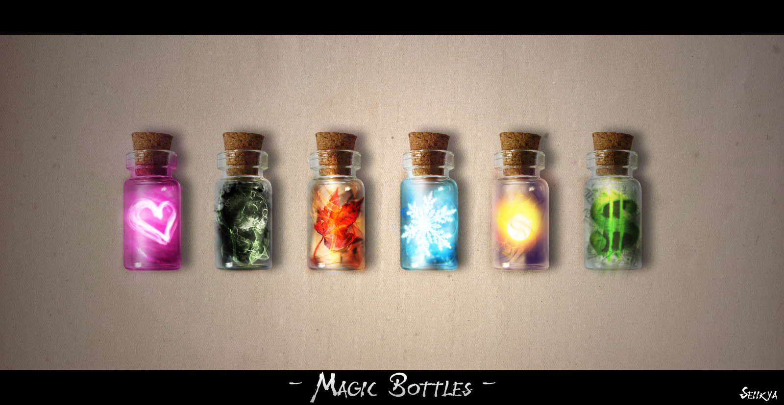 Wallpapers Digital Art Fantaisy Magic Bottles