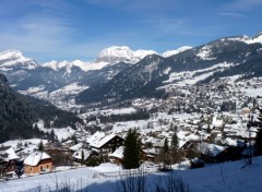 Fonds d'cran Nature Chatel- Village, Montagnes