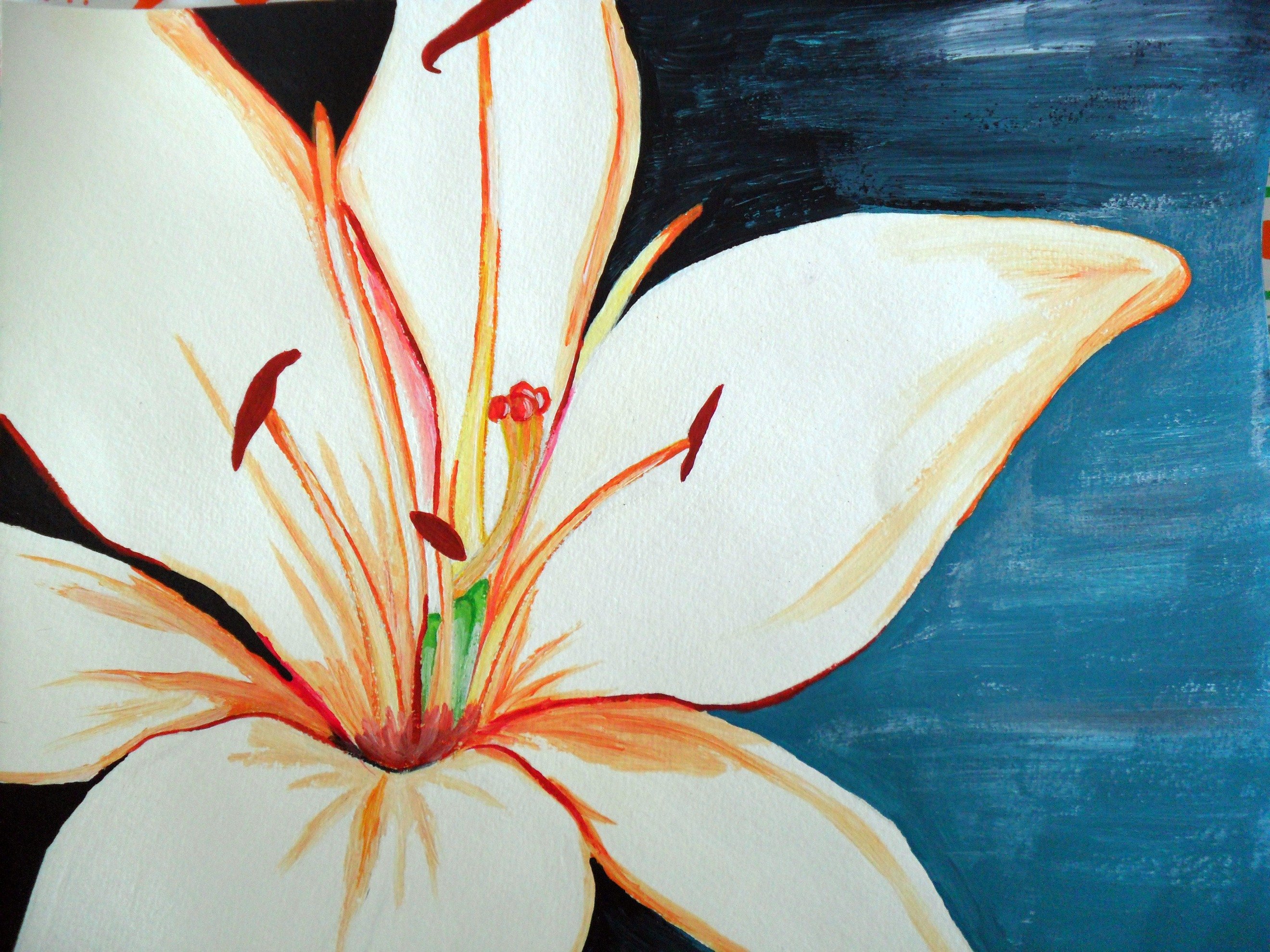 Fonds d'cran Art - Peinture Fleurs Lys