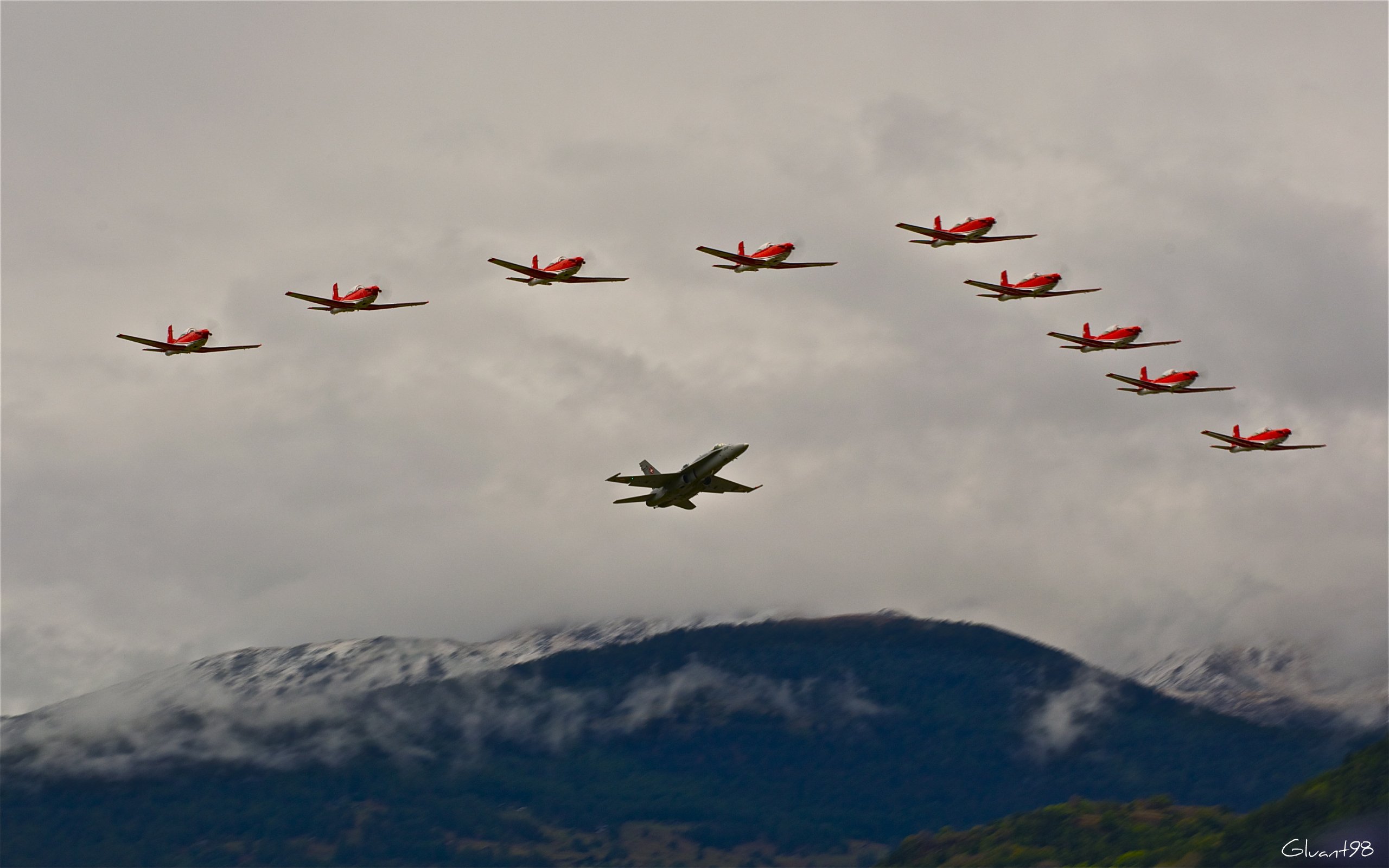 Fonds d'cran Avions Meetings ariens Patrouille Suisse