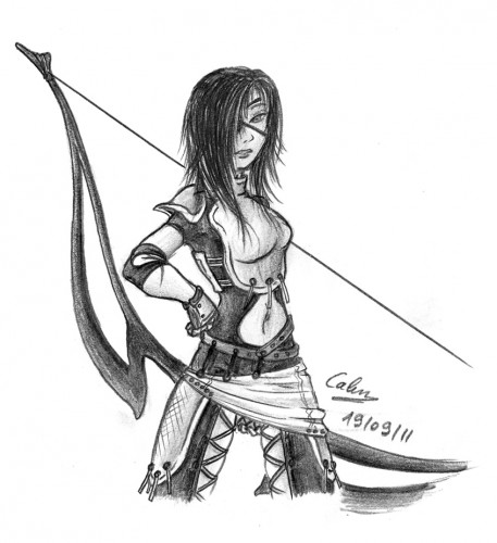 Wallpapers Art - Pencil Fantasy - Warriors (female) Archere