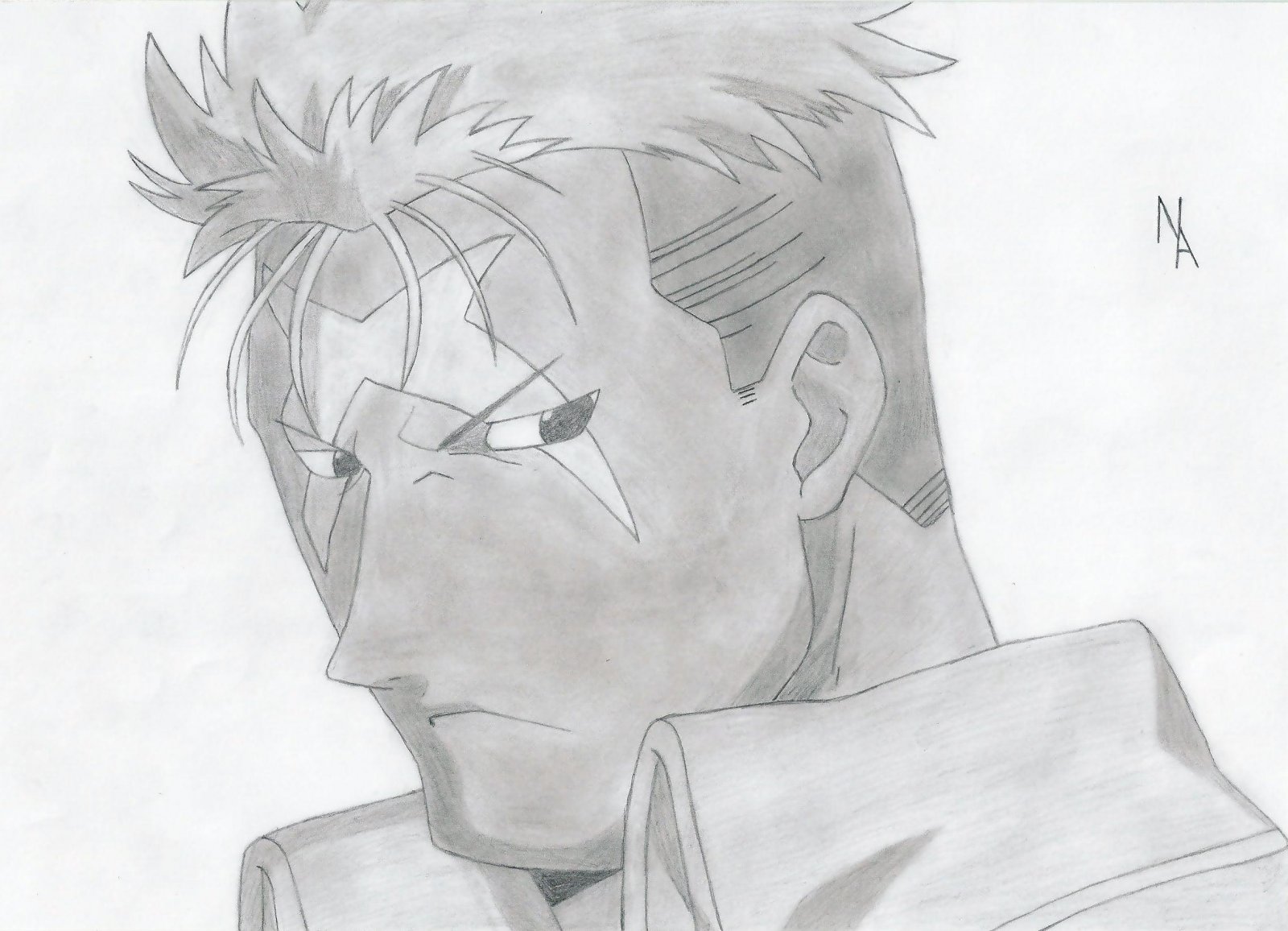 Fonds d'cran Art - Crayon Manga - Full Metal Alchemist Scar