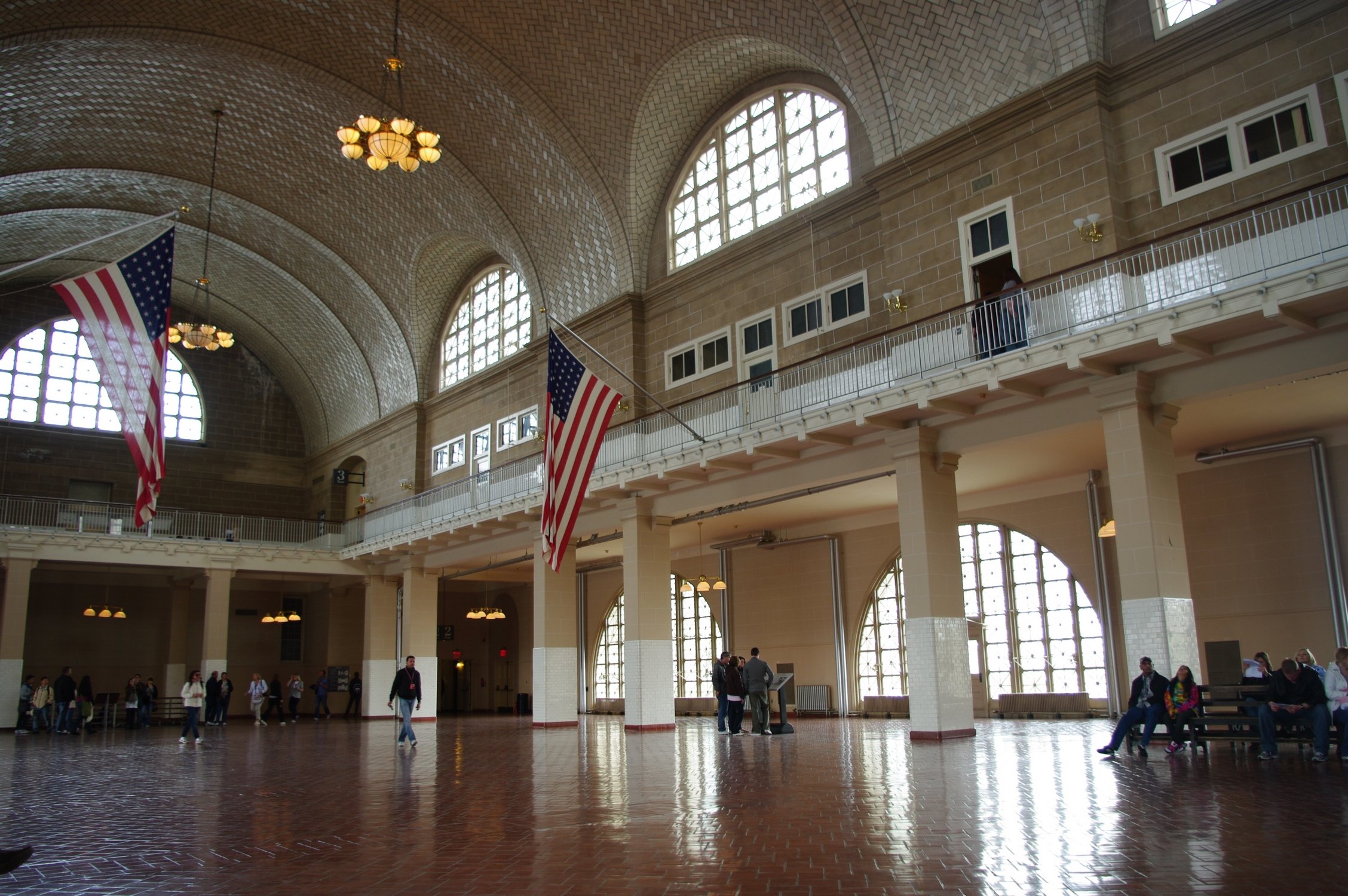 Fonds d'cran Voyages : Amrique du nord Etats-Unis Ellis Island (Muse de l'Immigration) - Salle d'enregistrement