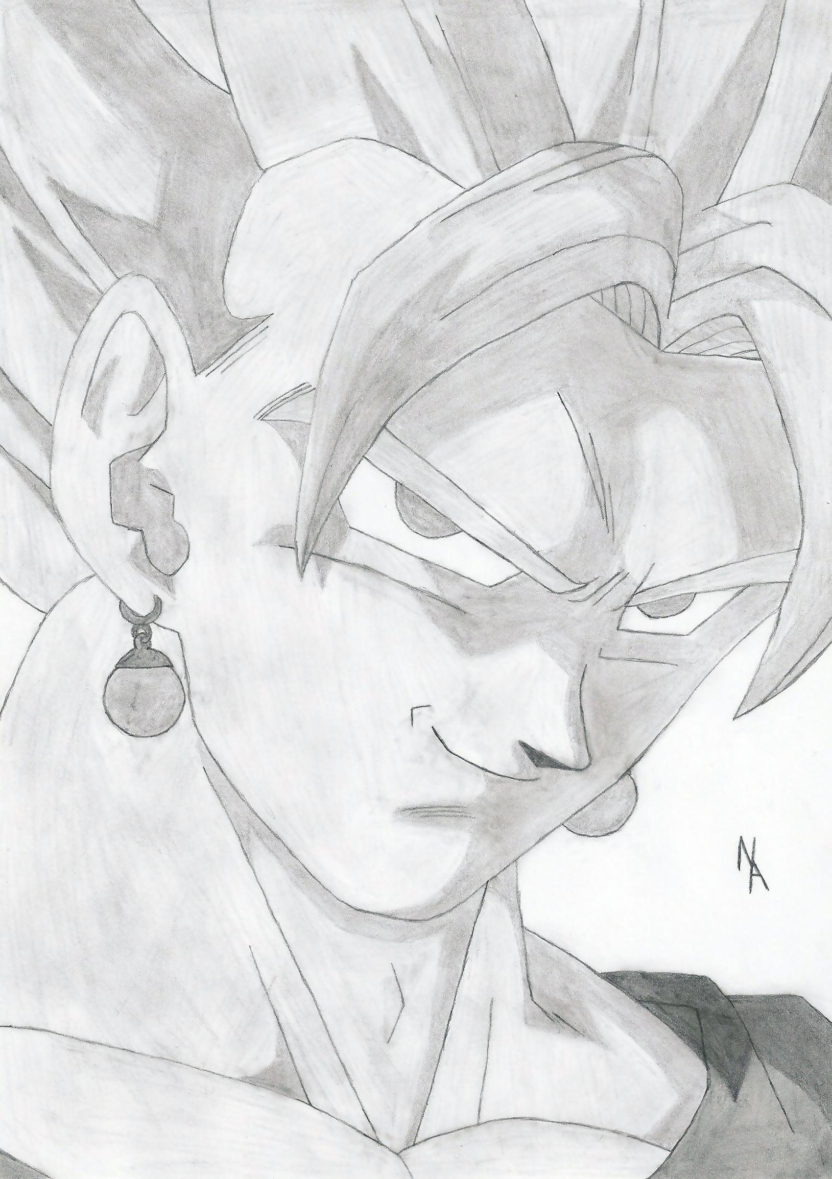 Wallpapers Art - Pencil Manga - Dragon Ball Z Vegeto