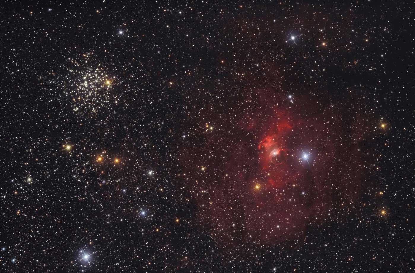 Wallpapers Space Stars - Nebulae M52 et la bulle