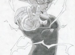 Wallpapers Art - Pencil Majin Vegeta