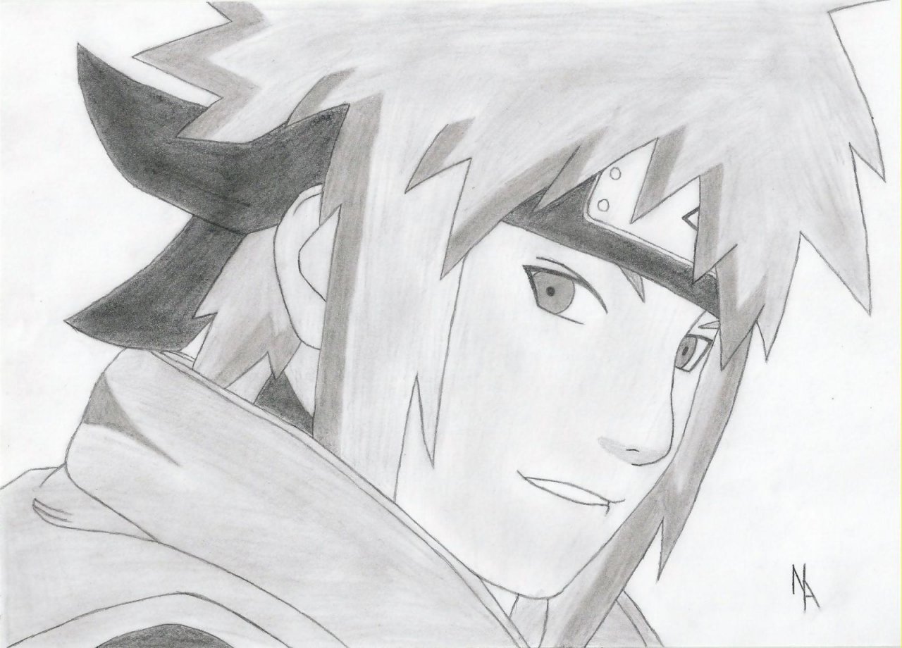 Fonds d'cran Art - Crayon Manga - Naruto Yondaime