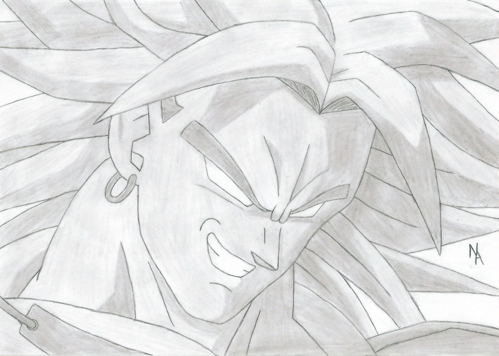 Wallpapers Art - Pencil Manga - Dragon Ball Z Broly