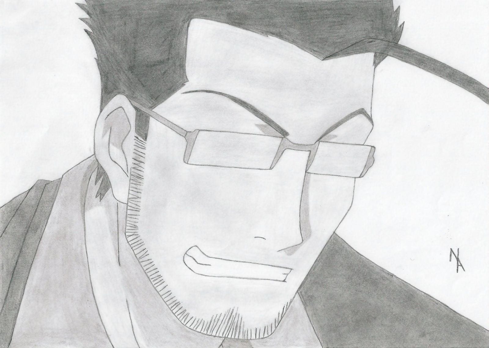 Fonds d'cran Art - Crayon Manga - Fullmetal Alchemist Hughes