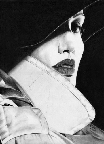 Fonds d'cran Art - Crayon Portraits Anglina Jolie