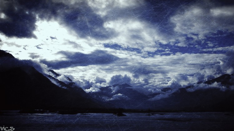 Wallpapers Digital Art Nature - Mountains Montagne (effet Scratched)