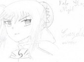 Fonds d'cran Art - Crayon fate stay nigt