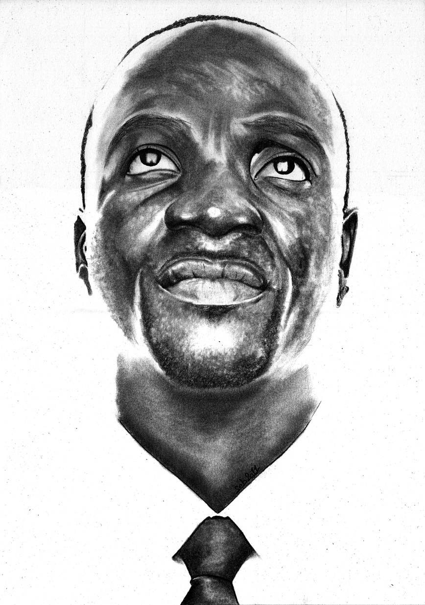 Wallpapers Art - Pencil Portraits Akon