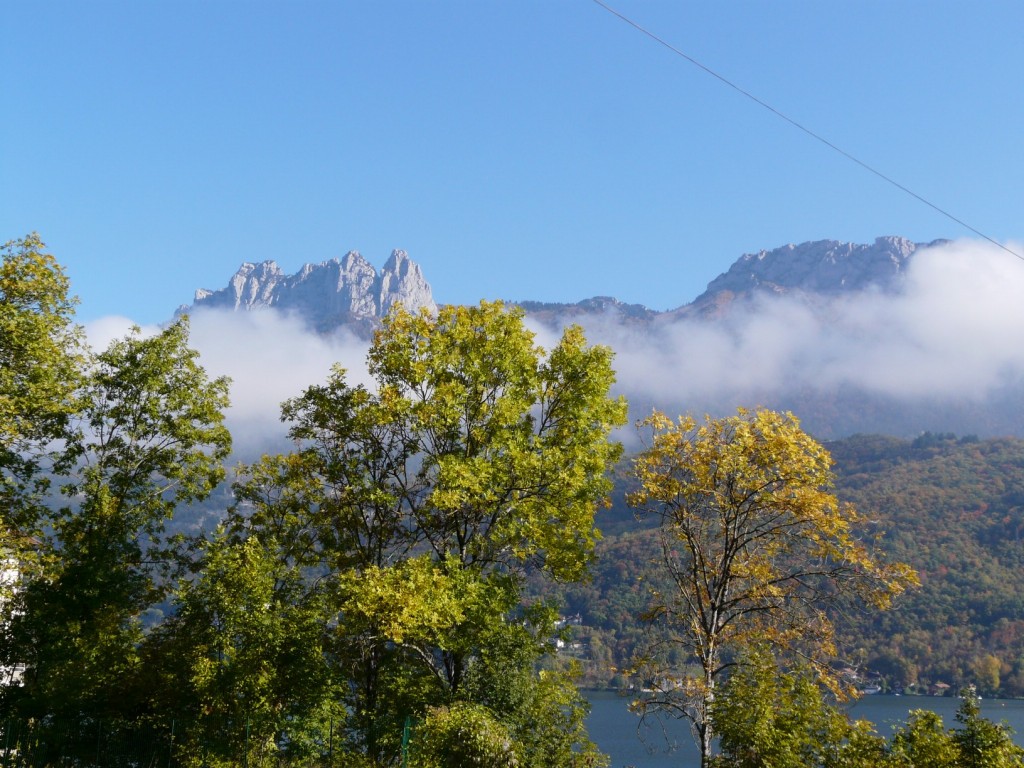 Fonds d'cran Nature Arbres - Forts Lac D'Annecy Entoure Par Les Dents De Lanfon