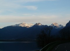 Fonds d'cran Nature La Montagne De La Sambuy et Le Lac D'Annecy