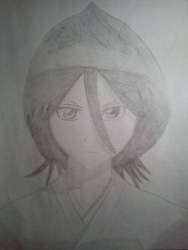 Wallpapers Art - Pencil Manga - Bleach Dessin Rukia Kuchiki