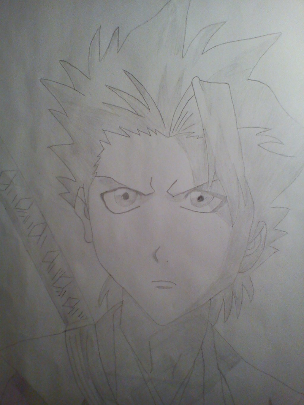 Fonds d'cran Art - Crayon Manga - Bleach Dessin Toshiro Hitsugaya