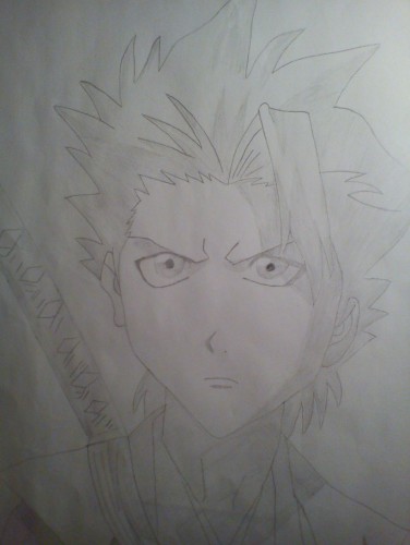 Wallpapers Art - Pencil Manga - Bleach Dessin Toshiro Hitsugaya