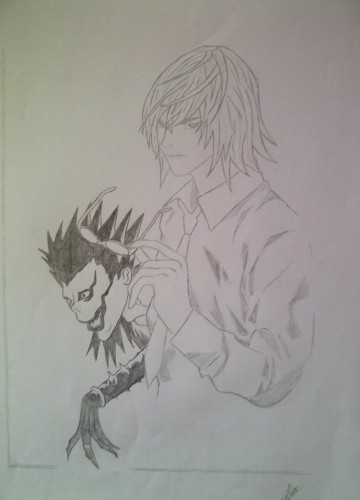 Wallpapers Art - Pencil Manga - Death Note Mikami - Death Note