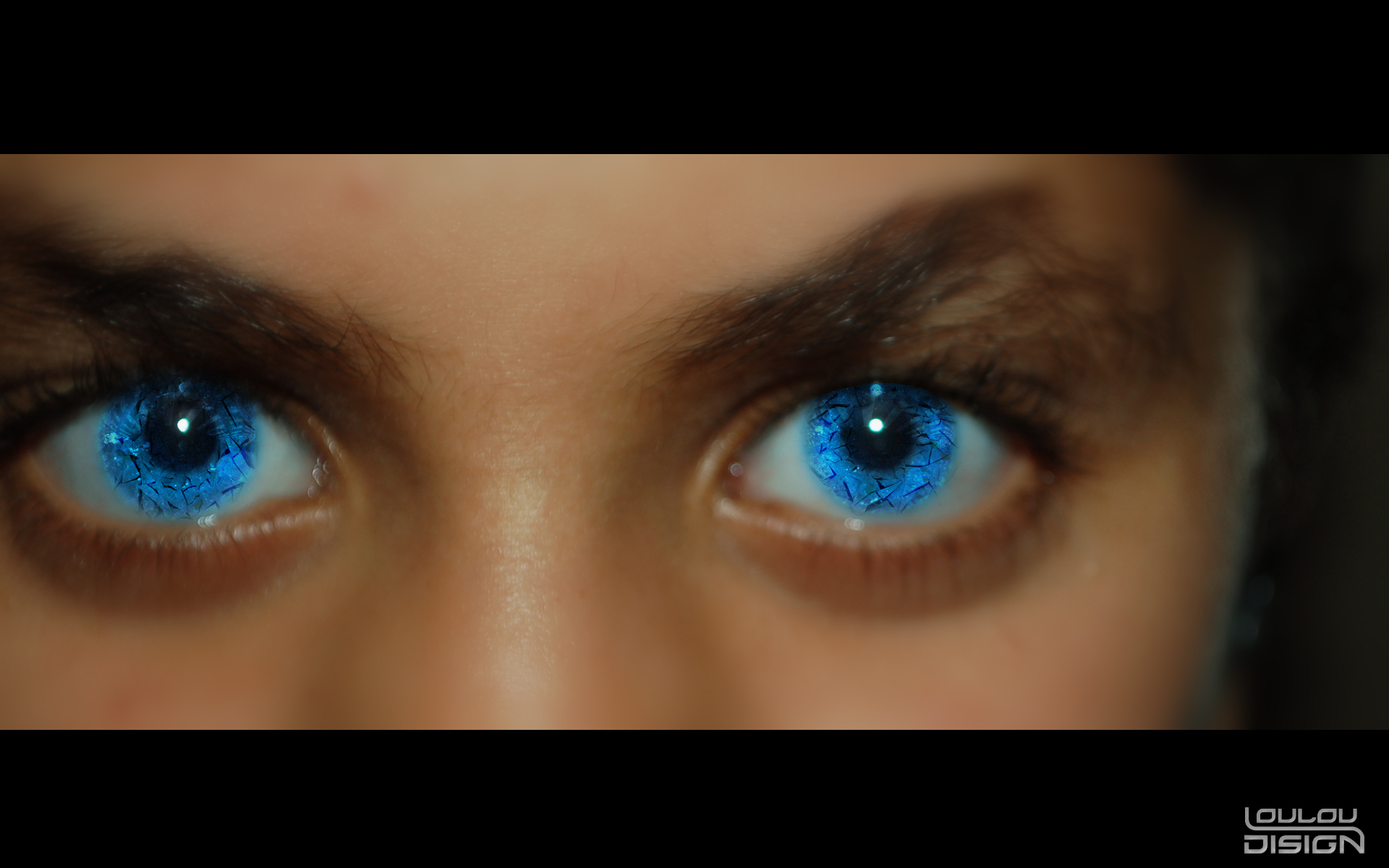 Fonds d'cran Art - Numrique Body Art Blue eyes