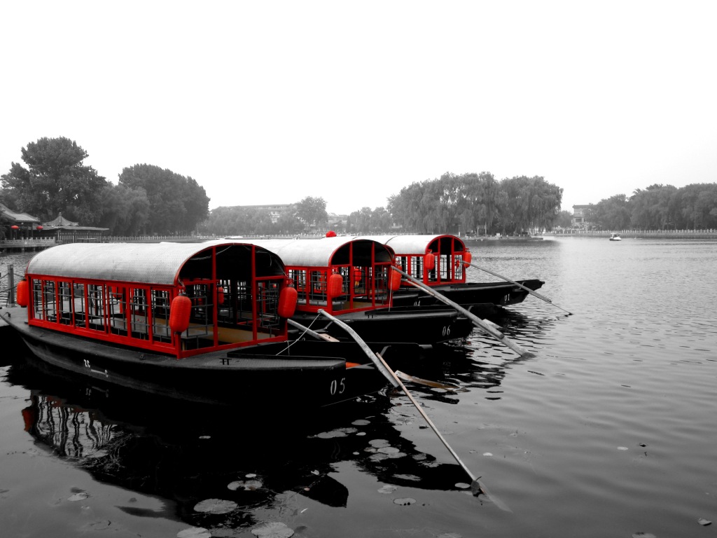 Fonds d'cran Bateaux Barques - Pirogues Le lac de Pkin