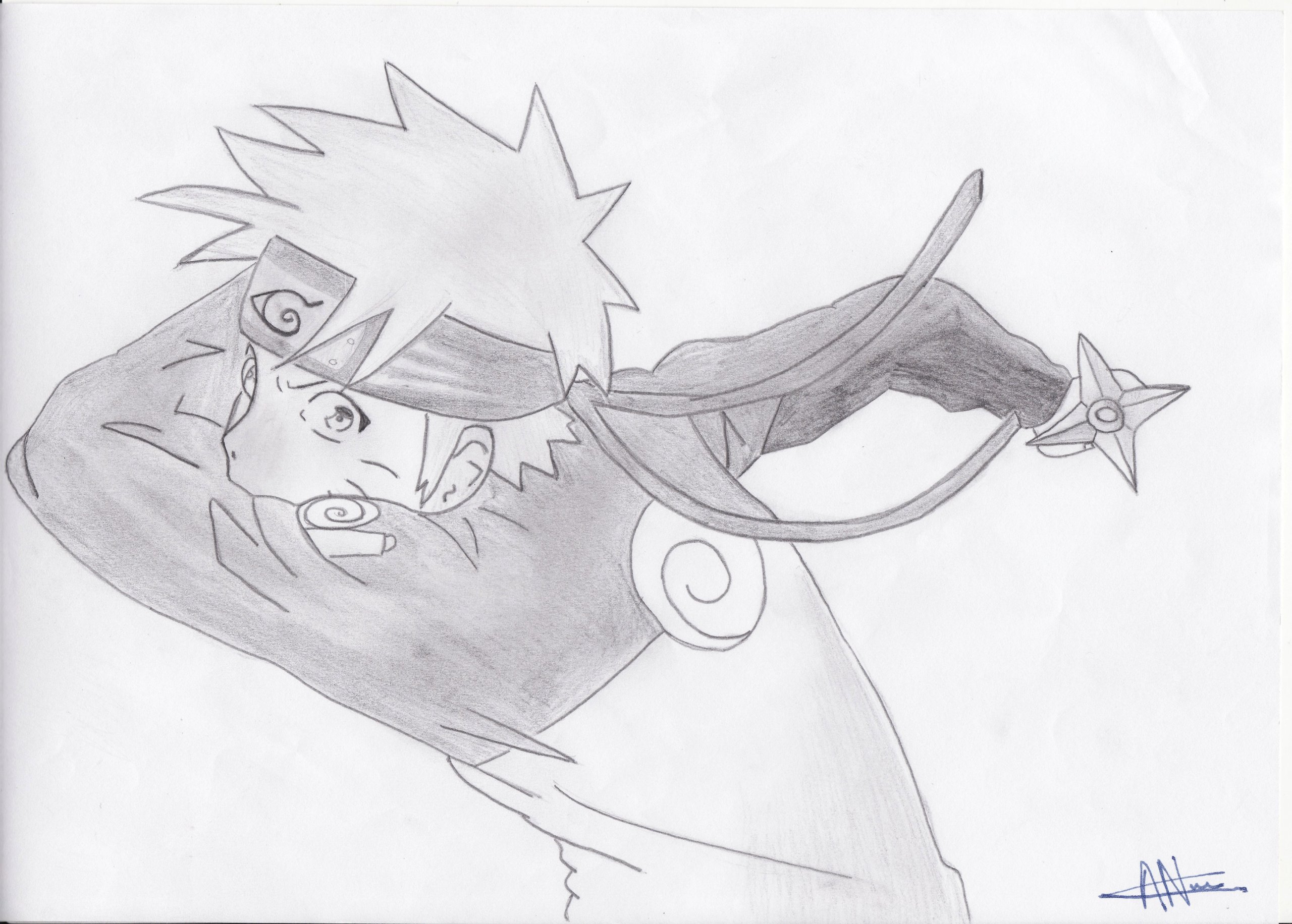 Fonds d'cran Art - Crayon Manga - Naruto 