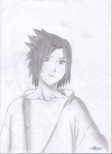 Fonds d'cran Art - Crayon Manga - Naruto sasuke