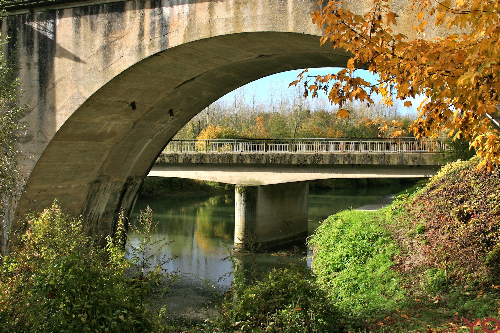 Wallpapers Nature Rivers - Torrents Pont sur l'Aisne