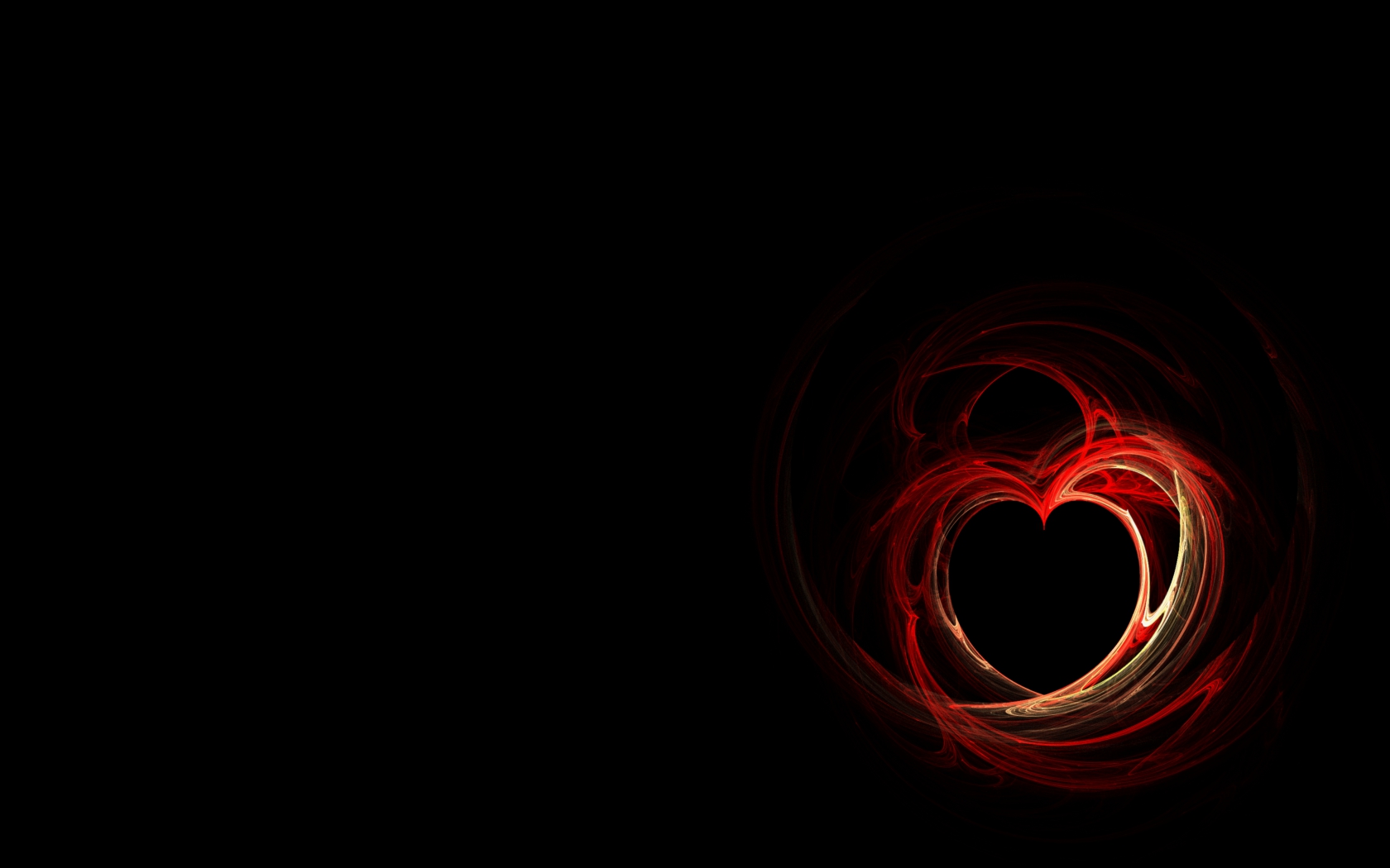 Wallpapers Digital Art Love - Friendship coeur de flamme