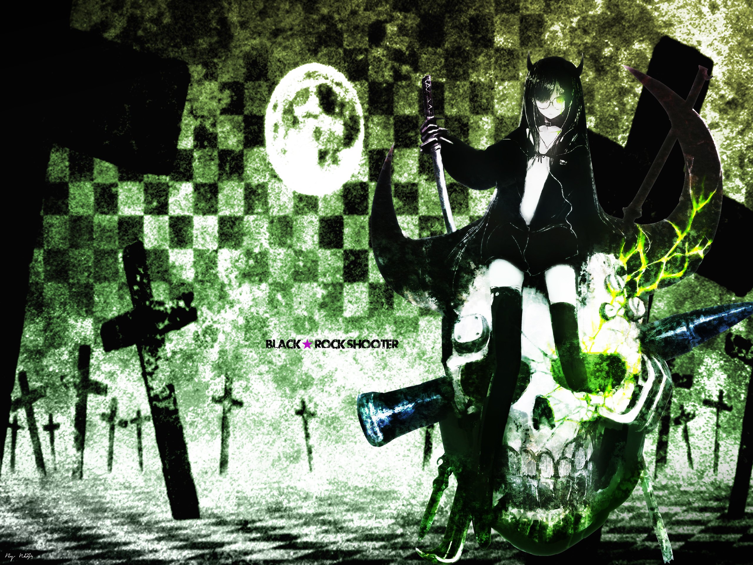 Fonds d'cran Manga Black Rock Shooter Black rock shooter