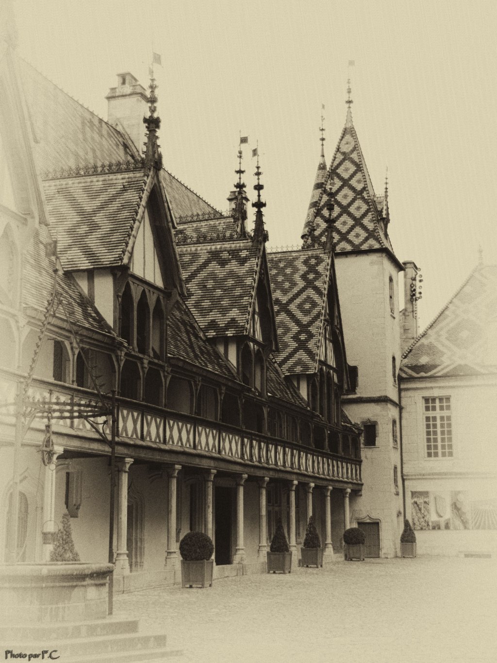 Wallpapers Constructions and architecture Buildings Hospices de Beaune d'antan ?