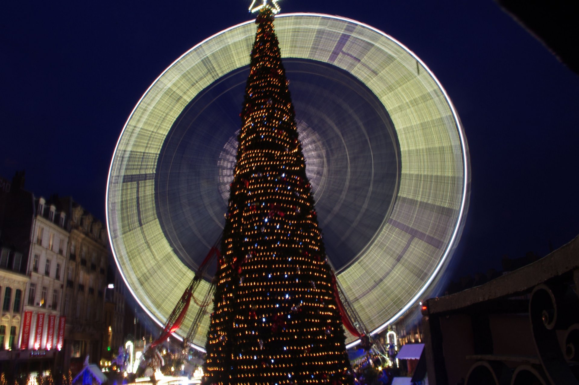 Fonds d'cran Objets Dcorations de Nol la grande roue de lille