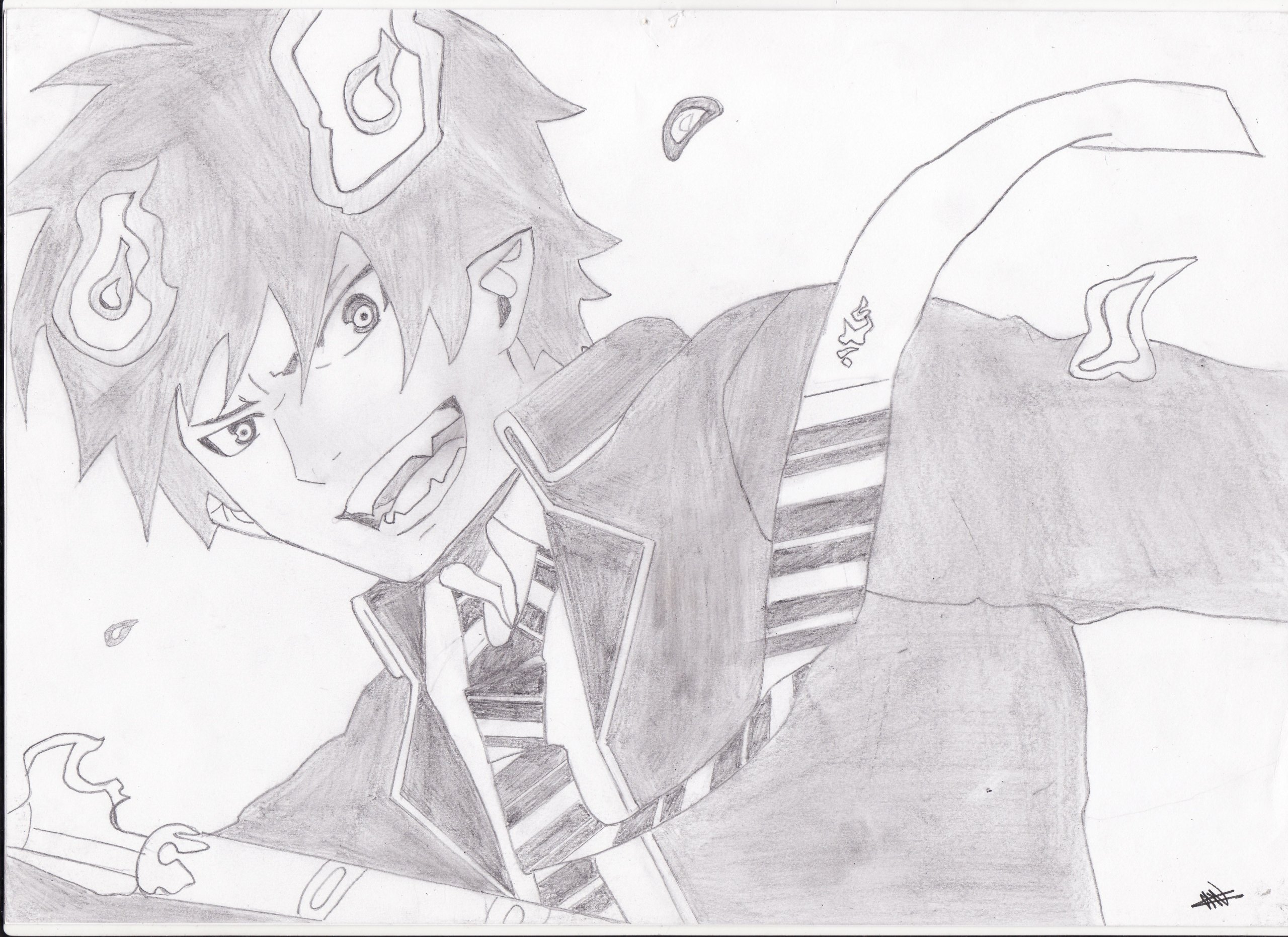 Fonds d'cran Art - Crayon Manga - Divers rin okumura